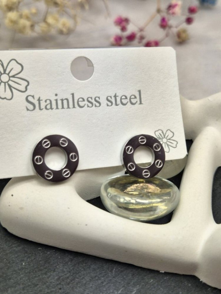 Серьги медицинская сталь J10880CJJ Серьги медицинская сталь J10880CJJ