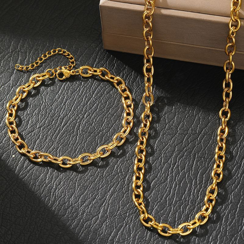 Стальной комплект бижутерии CJM03849 Стальной комплект бижутерии CJM03849