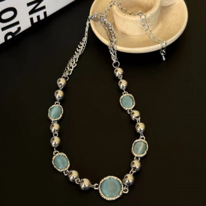 Оригинальная цепочка с круглыми вставками и эмалью CJD68562 Оригинальная цепочка с круглыми вставками и эмалью CJD68562