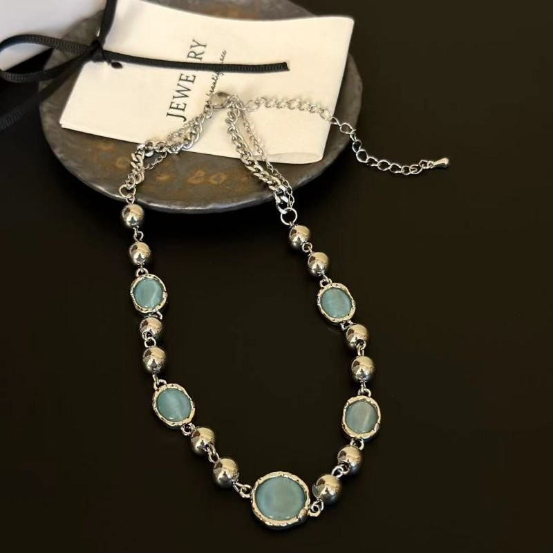 Оригинальная цепочка с круглыми вставками и эмалью CJD68562 Оригинальная цепочка с круглыми вставками и эмалью CJD68562