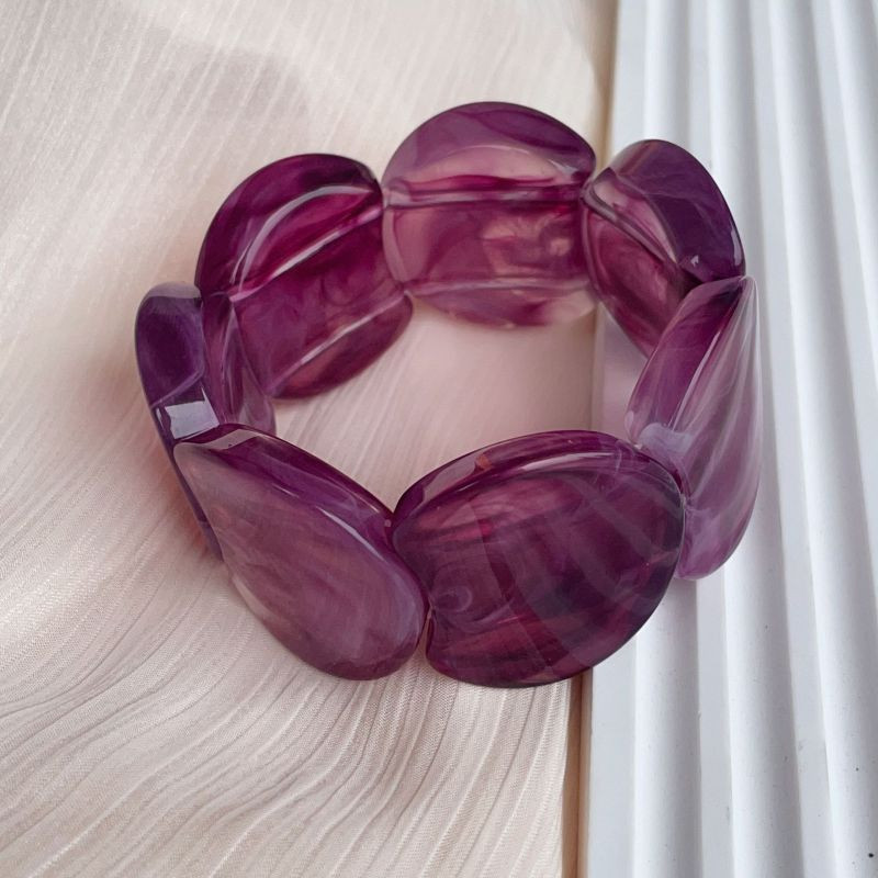 Браслет жесткий комбинированный с имитацией дерева и металла CJR57069