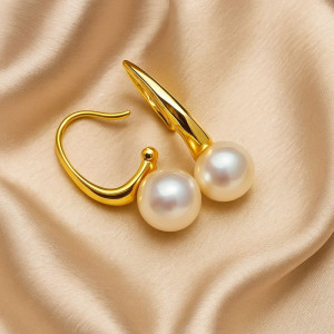 Серьги медь с напылением золотом J10681CJJ