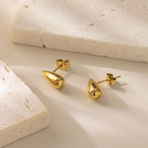 Серьги-пусеты Капли миниатюрные глянцевые CJL30346 Серьги-пусеты Капли миниатюрные глянцевые CJL30346