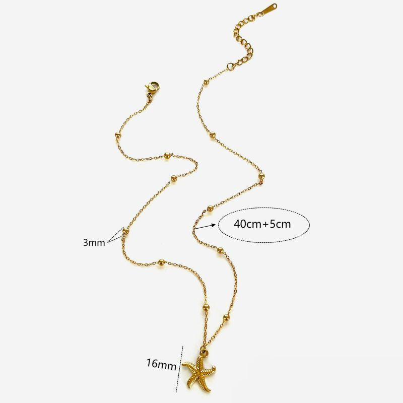 Золотистое многослойное колье с ракушкой CJN34923