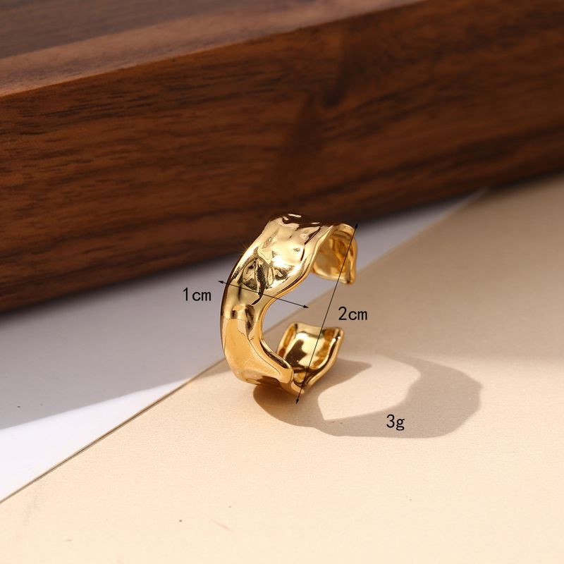 Кольцо медицинская сталь напыление золотом 1J12366CJJ