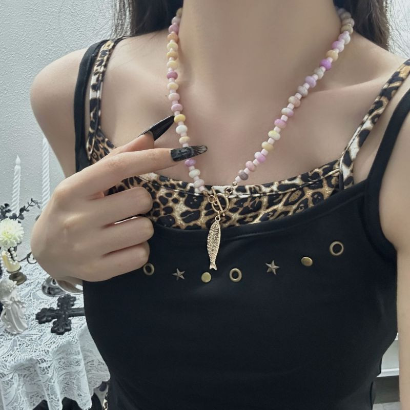 Колье с рыбкой из бисера CJZ43442
