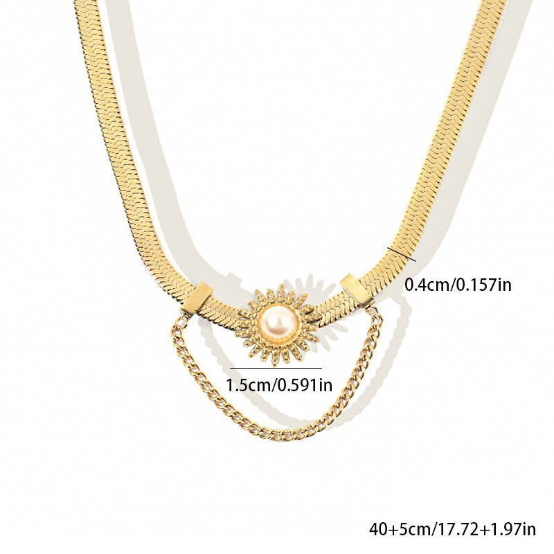 Колье из стали CJL21930