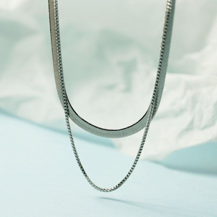 Двойная многослойная цепочка с комбинированным плетением J10956CJJ