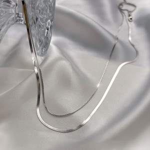 Двойная многослойная цепочка с комбинированным плетением J10956CJJ