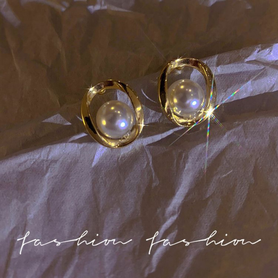 Серьги медь с напылением золотом J10682CJJ Серьги медь с напылением золотом J10682CJJ