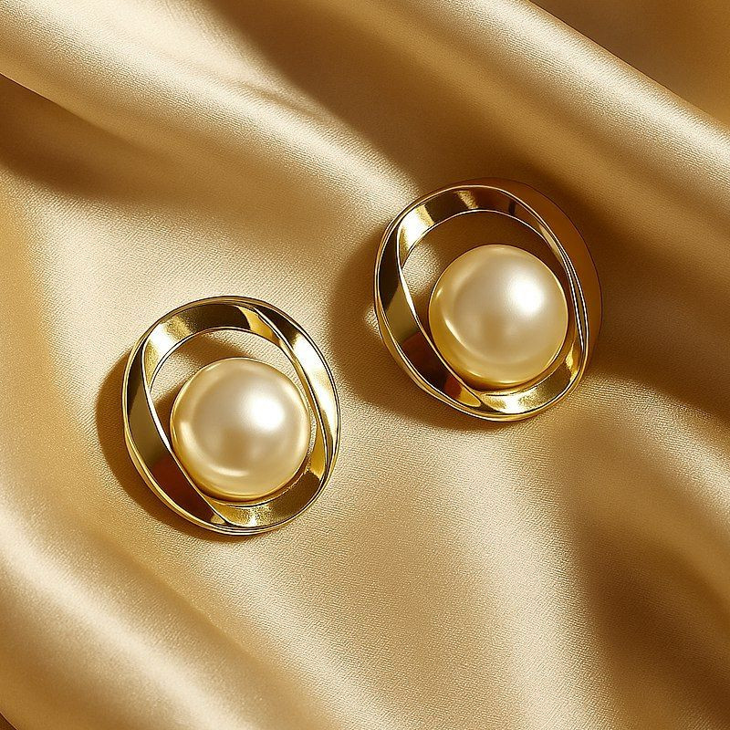 Серьги медь с напылением золотом J10682CJJ Серьги медь с напылением золотом J10682CJJ