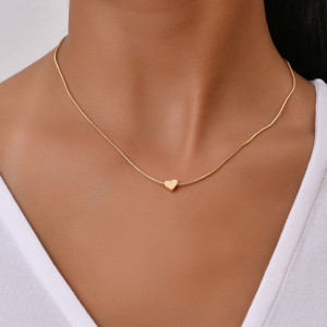 Колье медицинская сталь сердце J11622CJJ Колье медицинская сталь сердце J11622CJJ