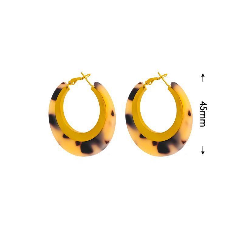 Серьги-конго «Леопардовая классика» CJM04525 Серьги-конго «Леопардовая классика» CJM04525