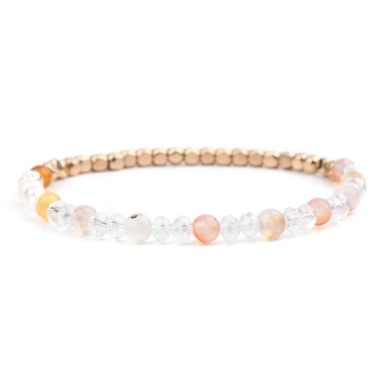 Браслет двухрядный из граненых бусин CJH60612