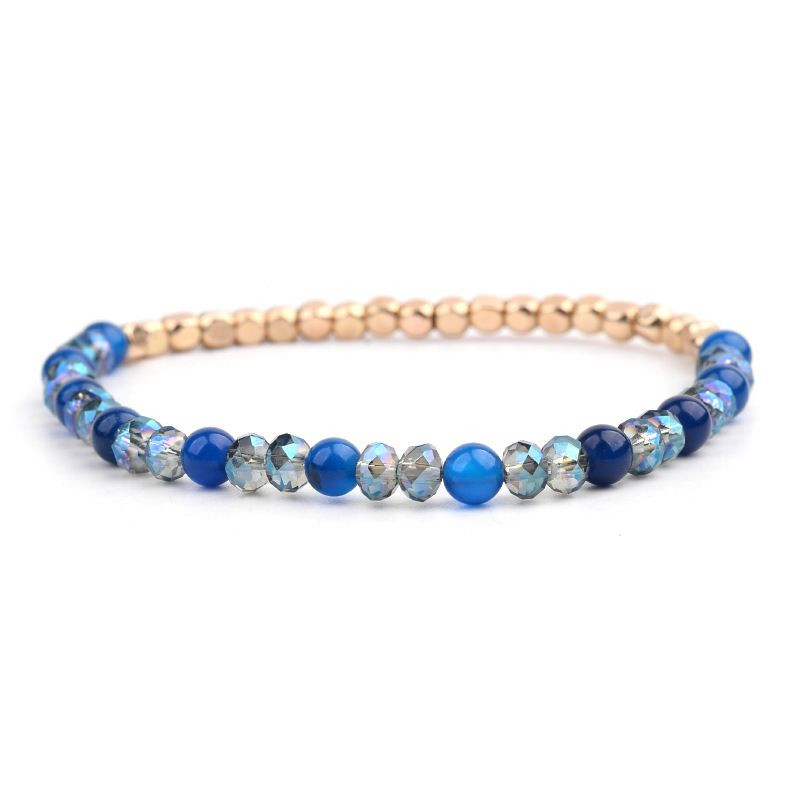 Браслет двухрядный из граненых бусин CJH60612