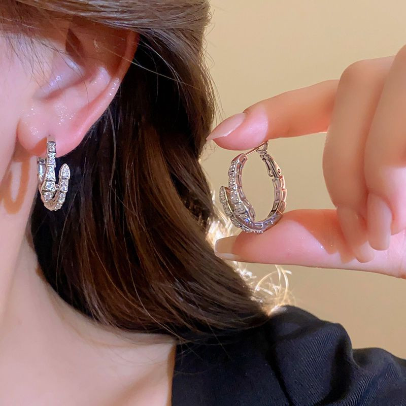 Серьги-кольца змеи 1J11966CJJ