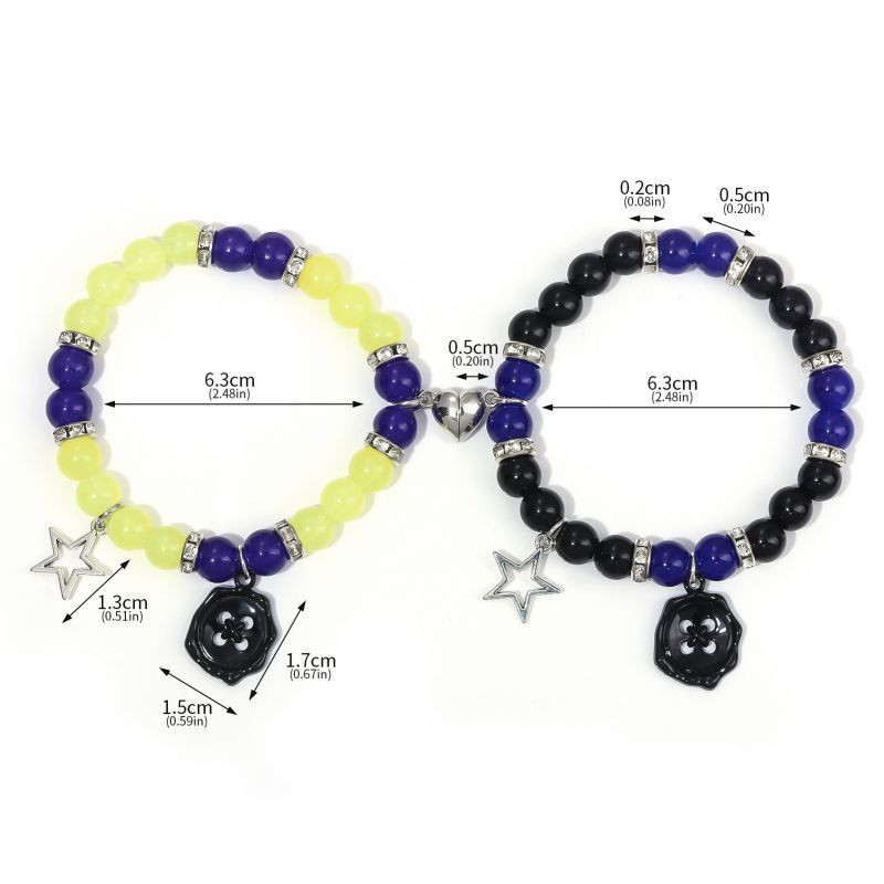 Парные браслеты небесное сияние со звездным декором CJH39524