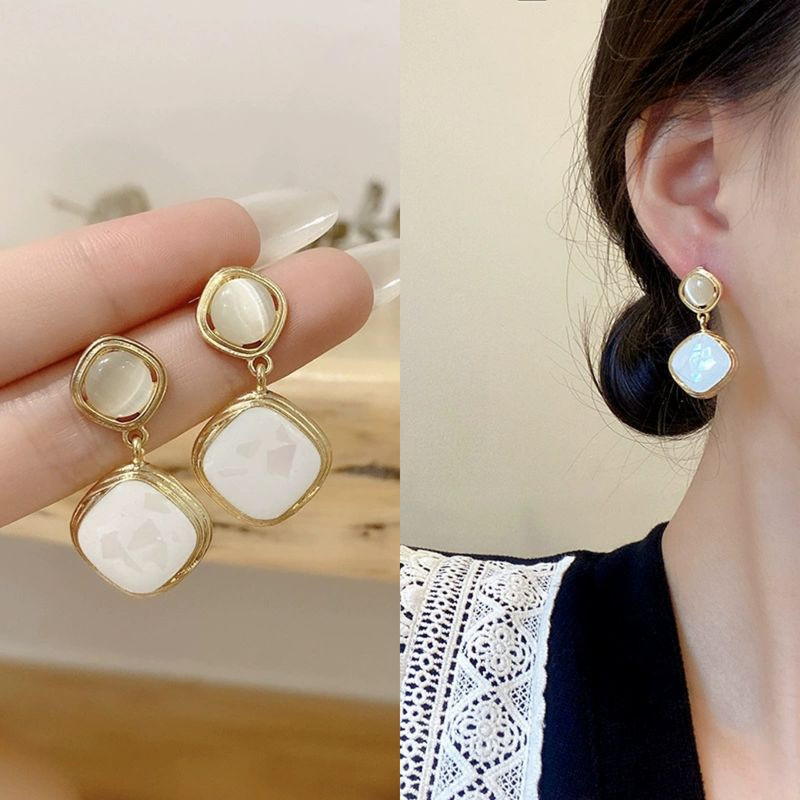 Серьги ювелирный сплав ромбы J11565CJJ Серьги ювелирный сплав ромбы J11565CJJ