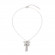 Серебряное колье из стали с бабочкой и кисточкой CJZ56190