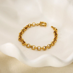 Браслет-цепочка из крупных граненых шариков CJP80008