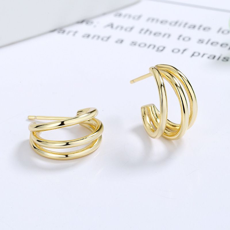 Серьги конго медь напыление золотом 1J12111CJJ Серьги конго медь напыление золотом 1J12111CJJ