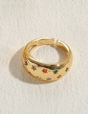 Массивное кольцо с разноцветными звездами M13925