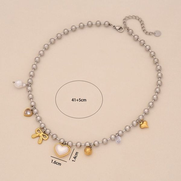 Жемчужный Чокер с декоративными подвесками CJL36346 Жемчужный Чокер с декоративными подвесками CJL36346