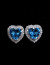 Серьги-пусеты «Сердца океана» M13371