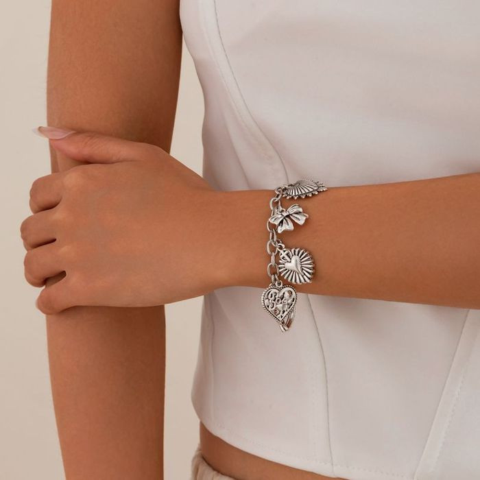 Браслет цепочка с монетами и кристаллами CJM42240 Браслет цепочка с монетами и кристаллами CJM42240