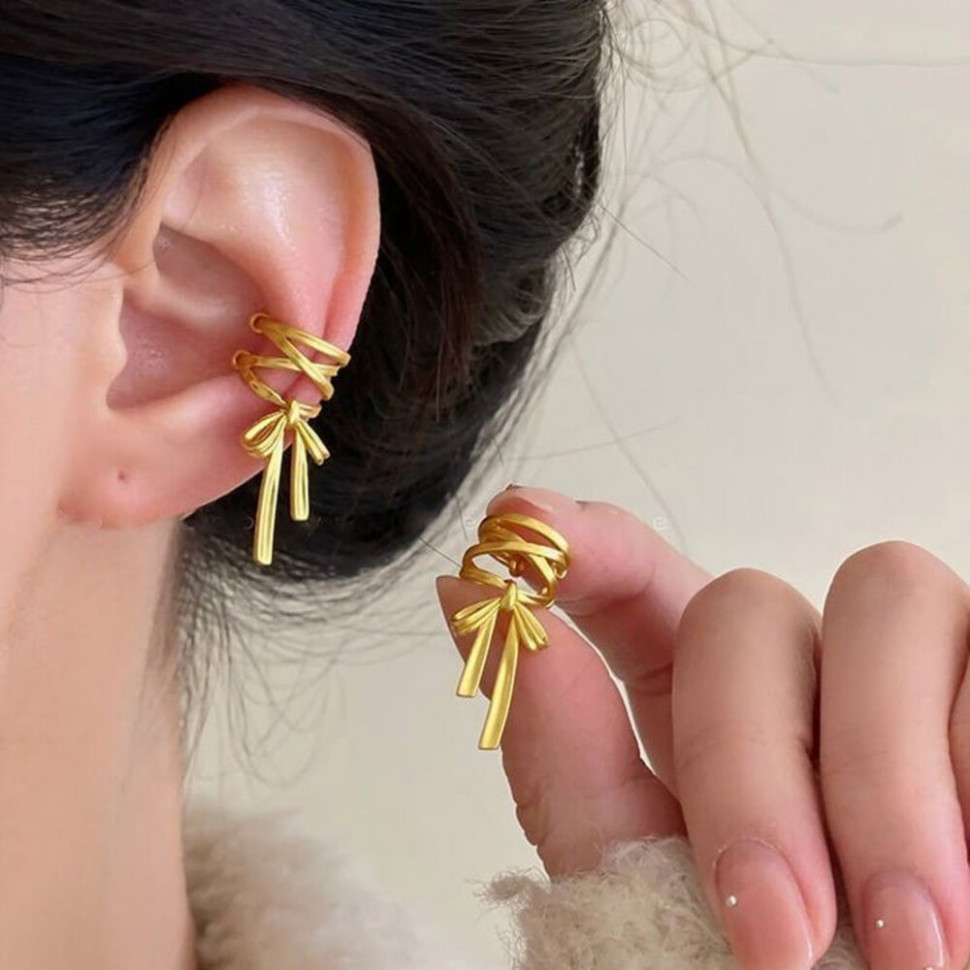 Кафф (1 шт) медь с напылением золотом J10987CJJ