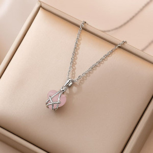 Нежная цепочка с кулоном из мерцающего кристалла J10958CJJ Нежная цепочка с кулоном из мерцающего кристалла J10958CJJ