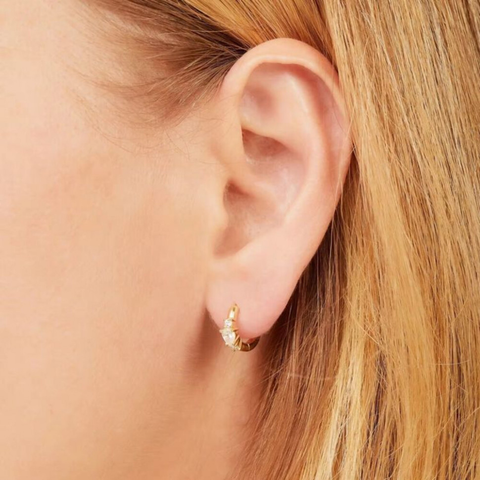 Серьги медь с напылением золотом J10685CJJ Серьги медь с напылением золотом J10685CJJ