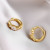 Серьги медь с напылением золотом J10685CJJ