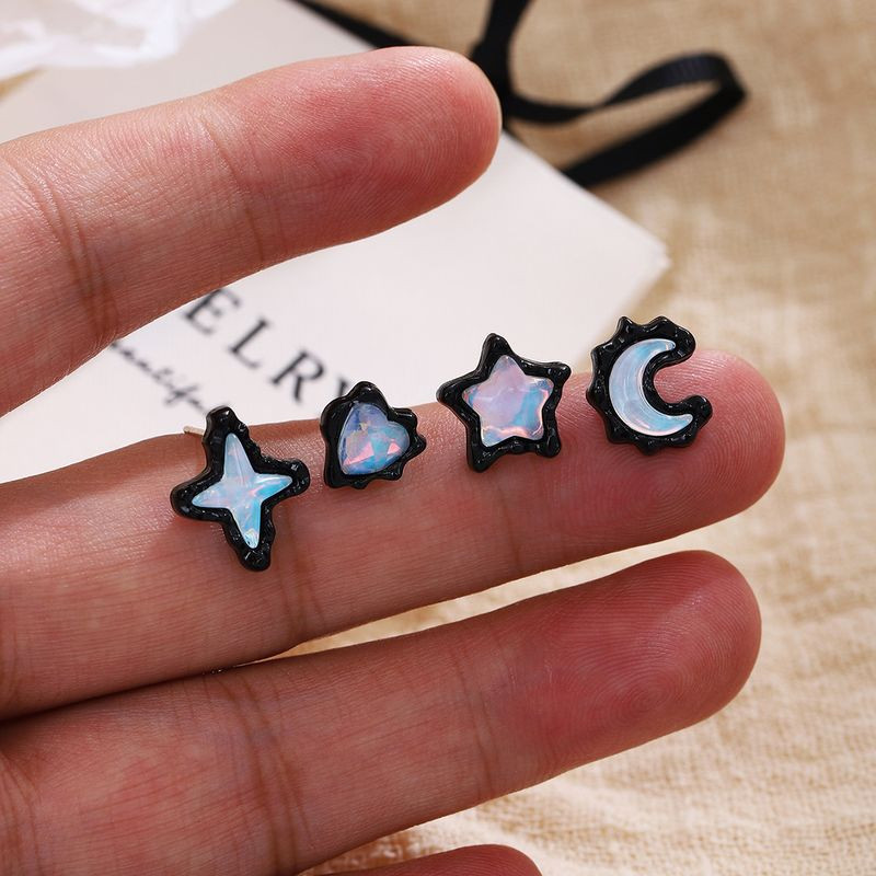 Серьги серебряный гвоздик звездное небо J11566CJJ Серьги серебряный гвоздик звездное небо J11566CJJ