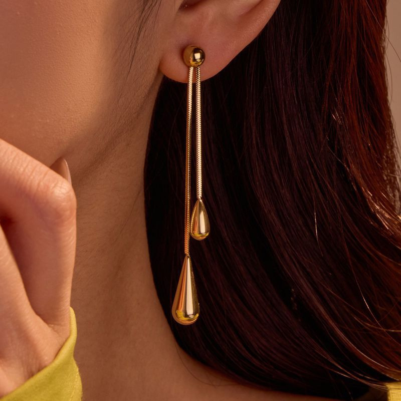 Серьги висячие с каплями CJR63468 Серьги висячие с каплями CJR63468