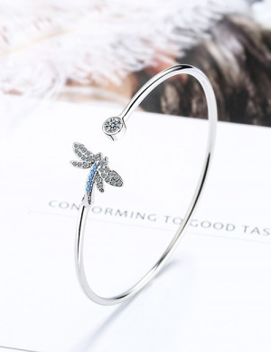 Жесткий разомкнутый браслет с шариками R88379 Жесткий разомкнутый браслет с шариками R88379