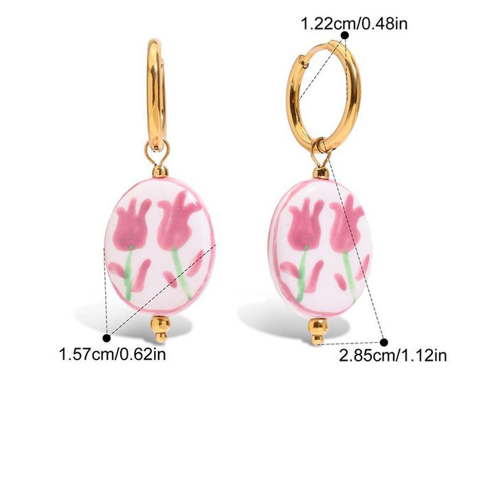 Серьги-кольца с подвеской «Голубое облако» CJM53938 Серьги-кольца с подвеской «Голубое облако» CJM53938