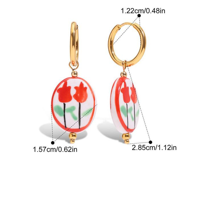 Серьги-кольца с подвеской «Голубое облако» CJM53938 Серьги-кольца с подвеской «Голубое облако» CJM53938