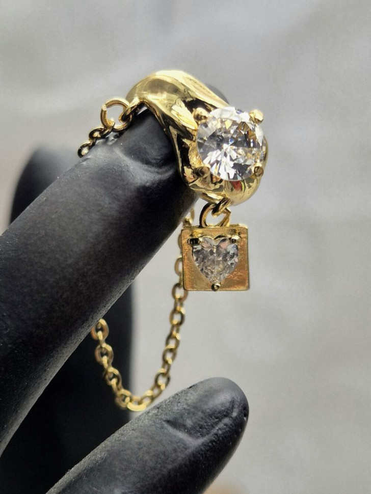 Кафф медь с напылением золотом J10988CJJ Кафф медь с напылением золотом J10988CJJ