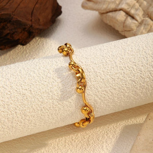 Браслет с декоративными узлами и шариками CJN35870