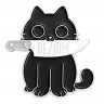 Брошь-чёрный кот с буквами CJY38770