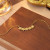 Золотое колье из стали с клевером CJZ56196