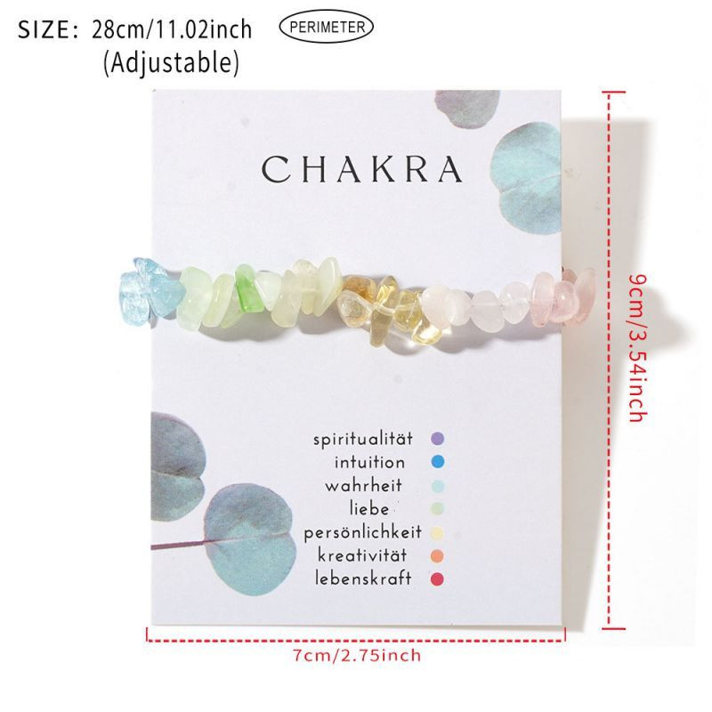 Браслет радужный из каменной крошки CJH64379