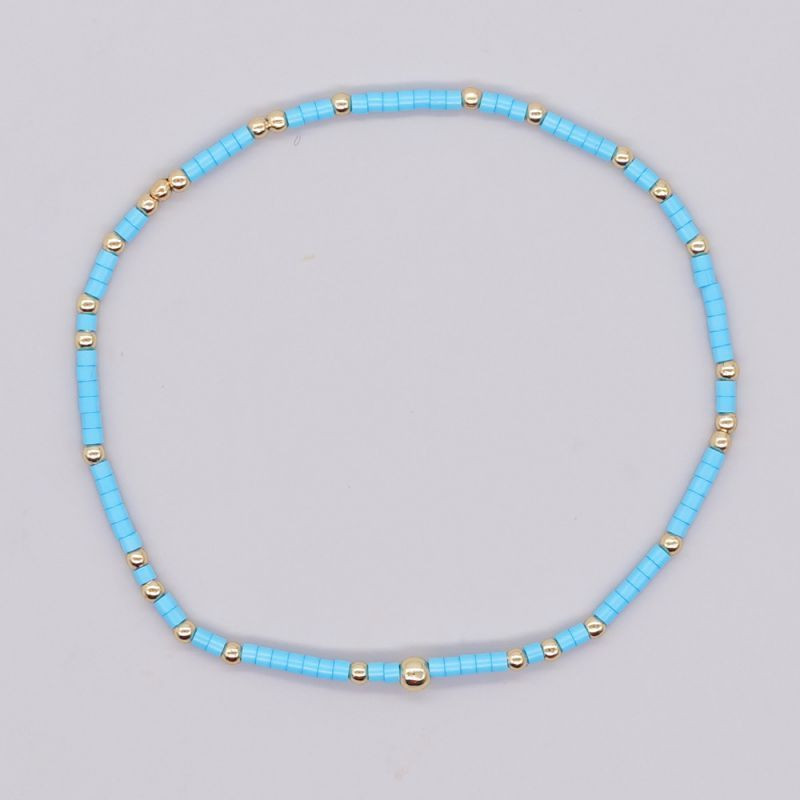 Браслет из тонких бирюзовых нитей CJH68336