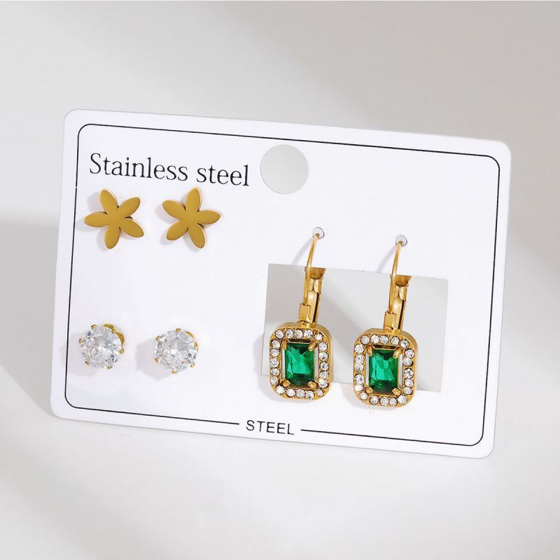 Стальной комплект бижутерии CJQ11992 Стальной комплект бижутерии CJQ11992