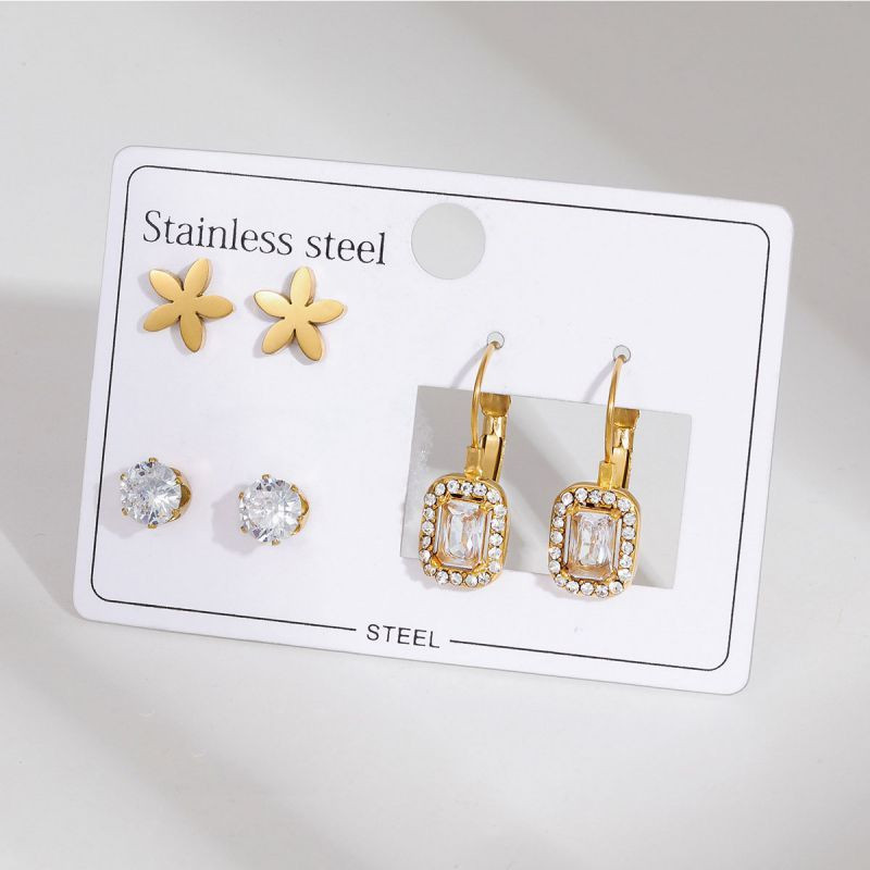 Стальной комплект бижутерии CJQ11992 Стальной комплект бижутерии CJQ11992