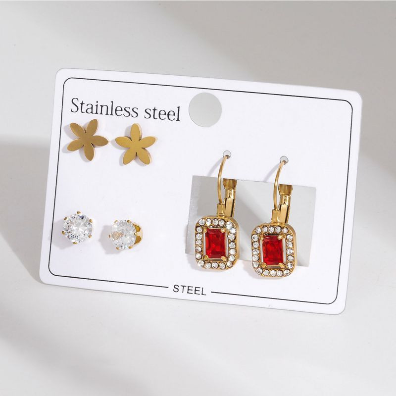 Стальной комплект бижутерии CJQ11992 Стальной комплект бижутерии CJQ11992