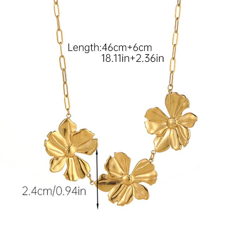 Золотистая цепочка с тремя цветами CJL81927