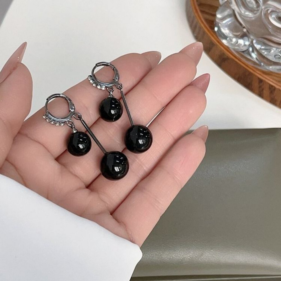 Серьги ювелирный сплав с серебряным гвоздиком J10387CJJ Серьги ювелирный сплав с серебряным гвоздиком J10387CJJ