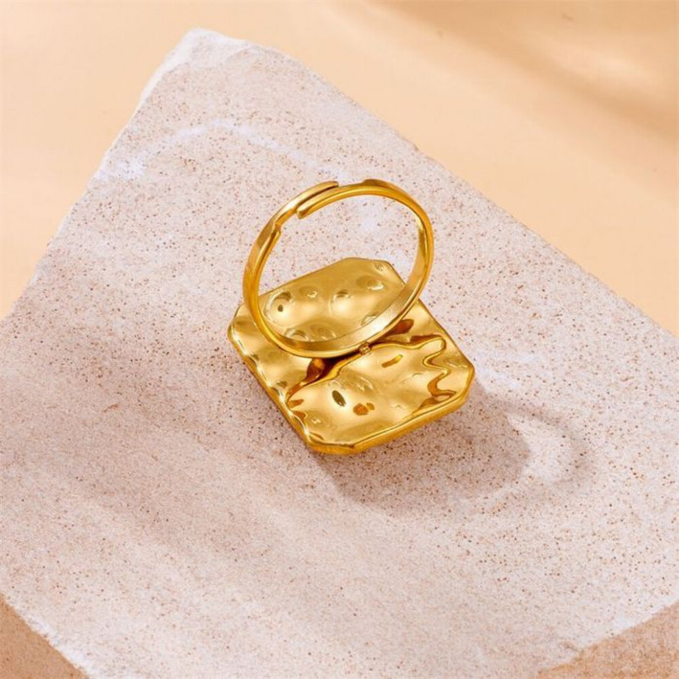 Прямоугольное кольцо в стиле винтаж с камнями CJH88520